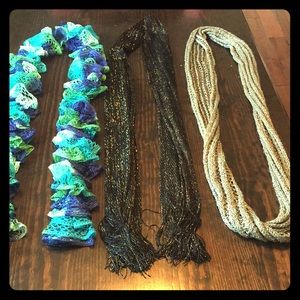Lot of 3 gorgeous scarves